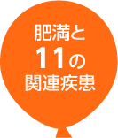 肥満と11の関連疾患